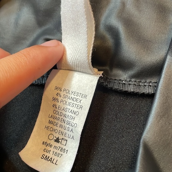 NWT Mod Faux Leather High Rise Black Legging Size Small - Picture 5 of 7